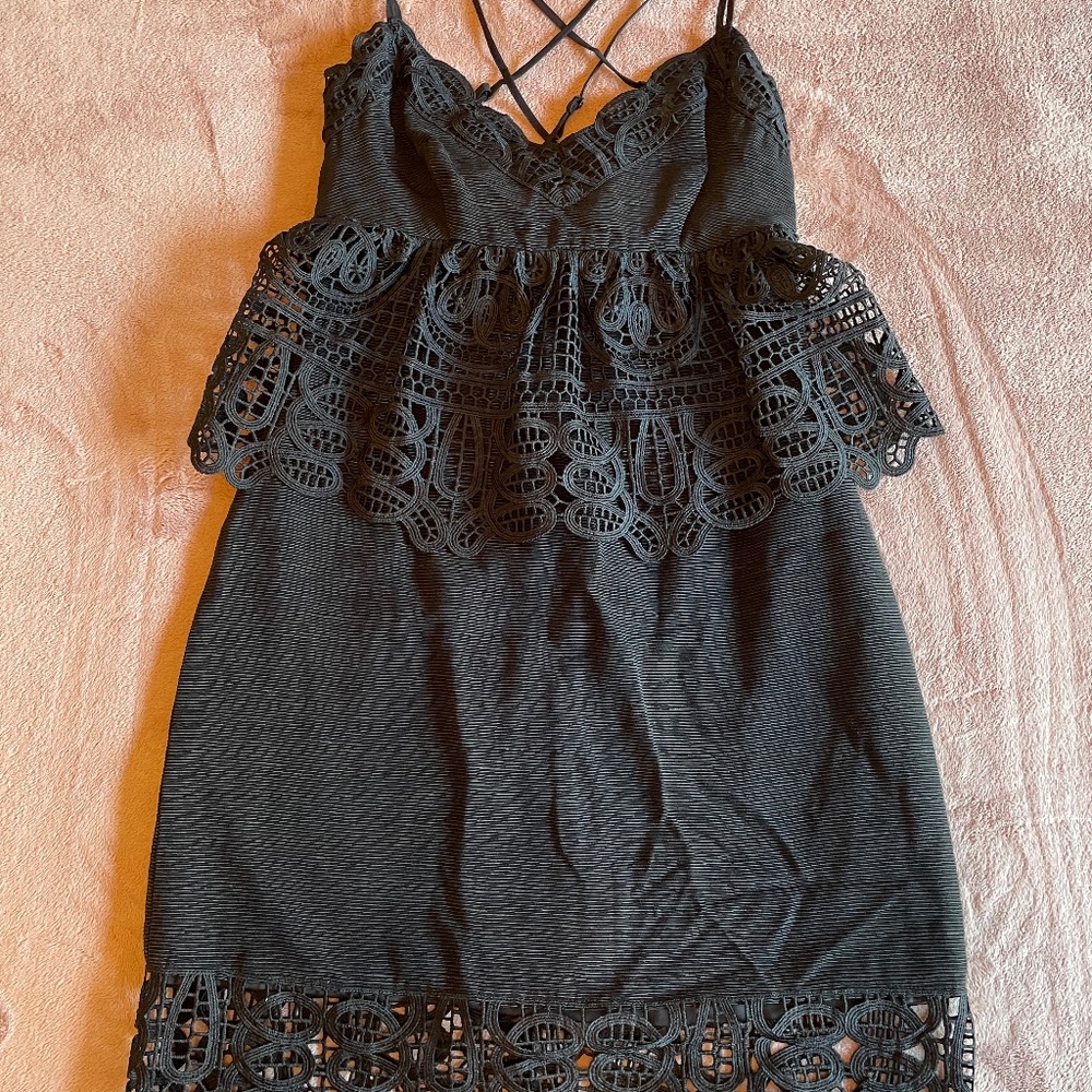 Black cocktail dress